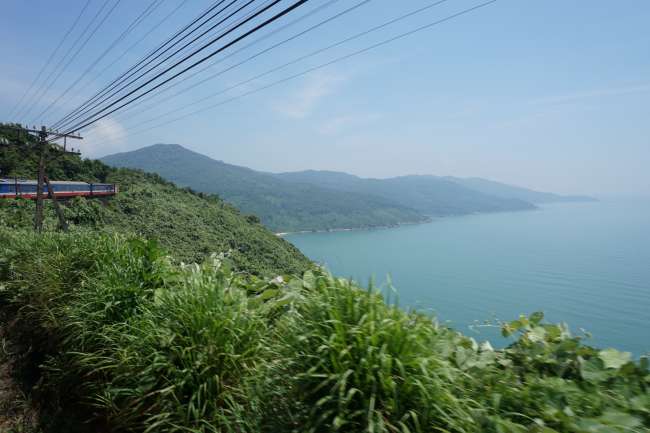 Train journey from Hoi An to Hue