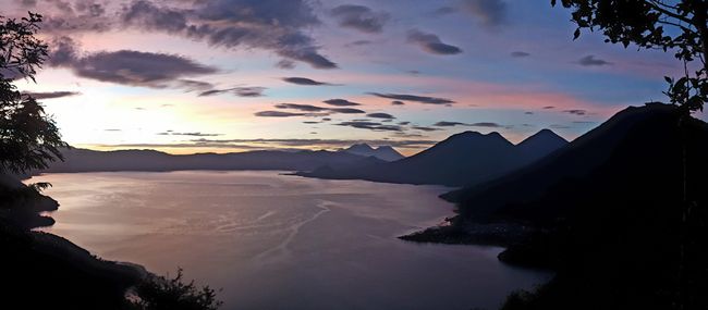 Sunrise over Lake Atitlán
