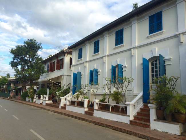 Colonial-style houses in Luang Prabang