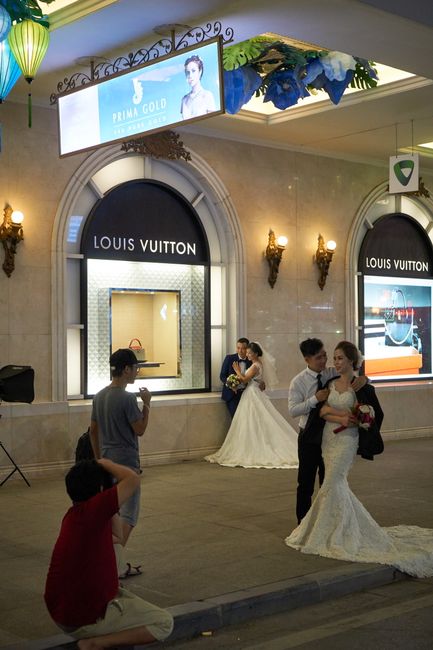 Louis Vuitton war ein gefragter Bildhintergrund