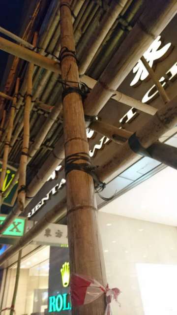 Kabelbinder+Bambuss=Gerüst