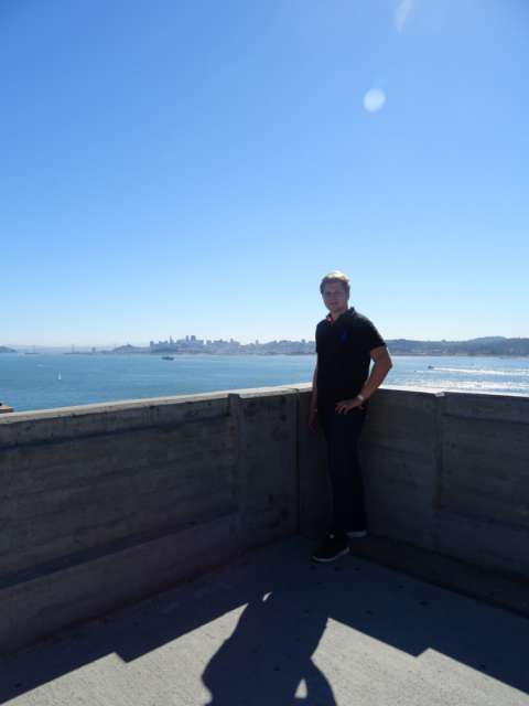 Auf der Golden Gate Bridge