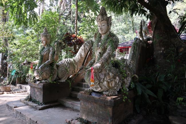 Statues in Wat Pha Lat.