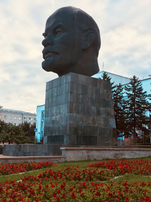 Lenin Kopf in Ulan Ude mit einer schlappen Höhe von 7,70 m