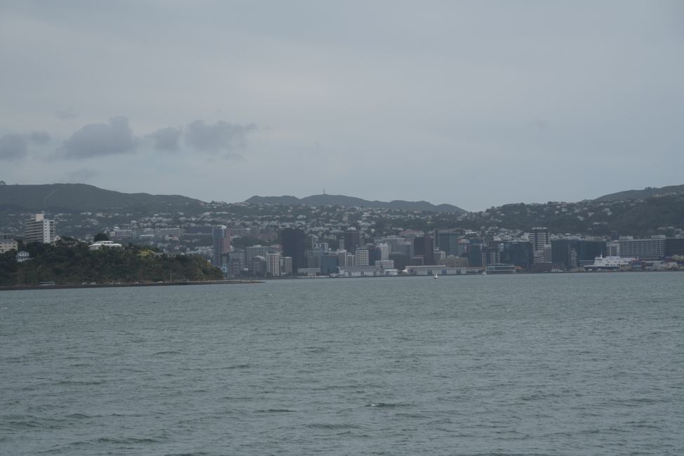 Wellington - View over the bay to the city