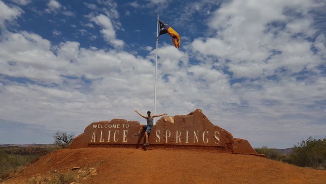 Kurz vor Alice Springs. 