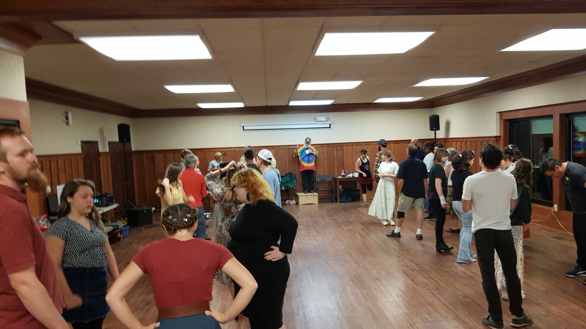 An evening with contra dances