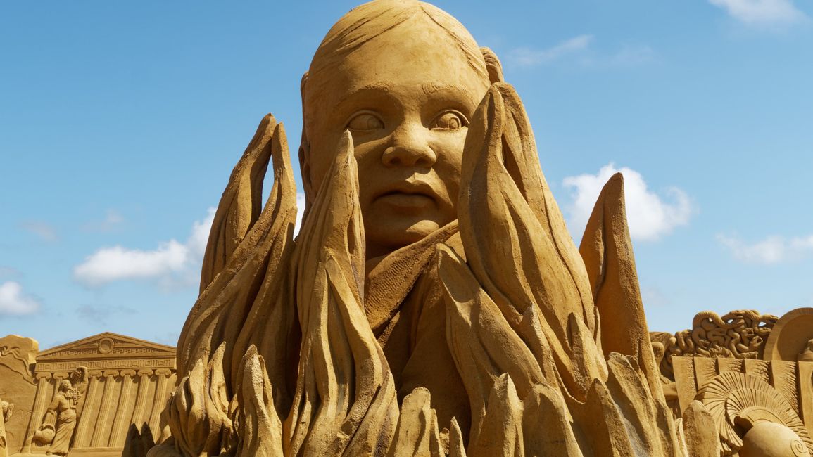 Sandsculptures in Søndervig