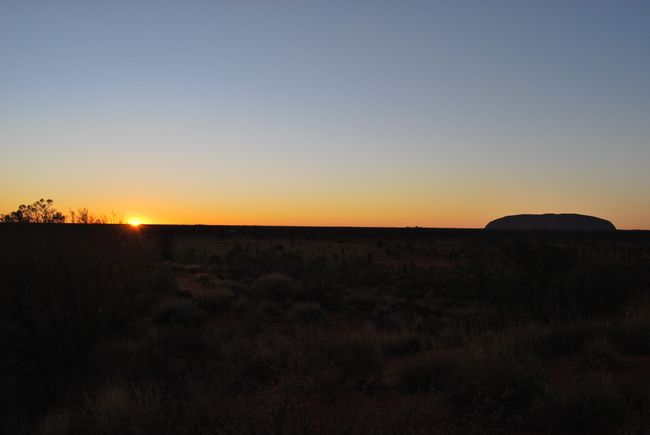 Sonnenaufgang am Mt. Uluru