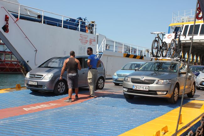 24.08.2018 - Abfahrt über Kavala, Chrisoupoli, Keramoti mit der Fähre nach Thassos
