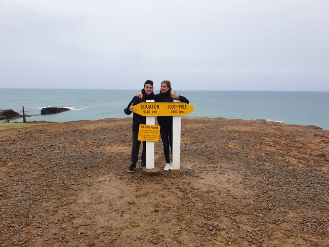 Arrived at the southernmost point of New Zealand (Slope Point)