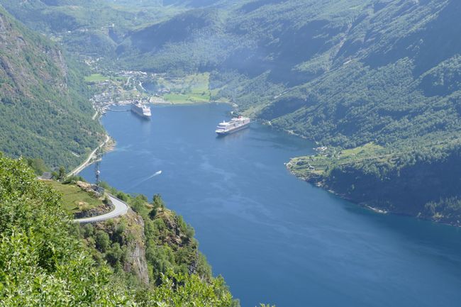Norwegen mit Hurtigruten // Tag 3 // Geiranger von oben