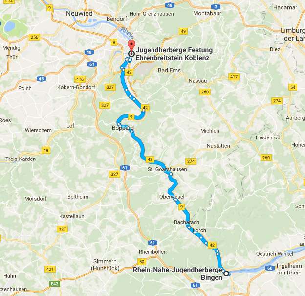 unsere Route