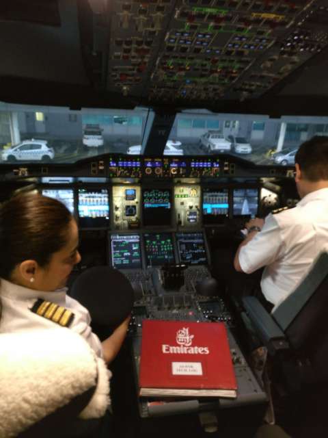 The female captain of the A-380