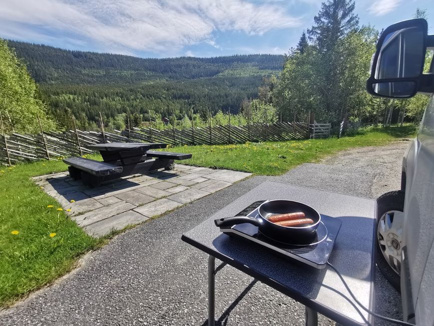 First rest area in Norway, near Röros