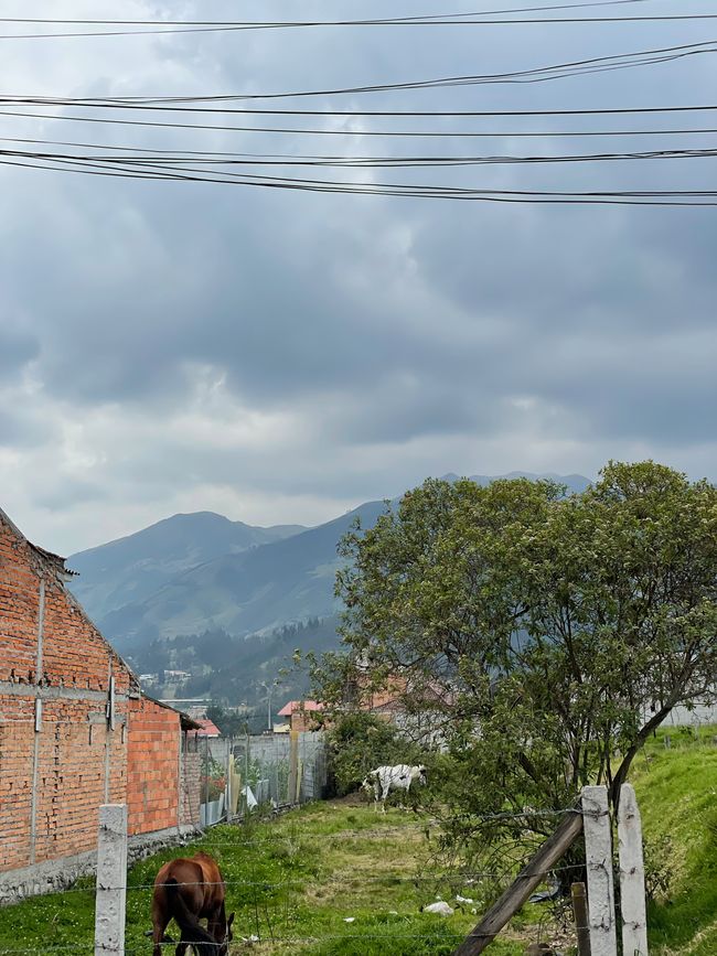 Blick von dem Volunta Haus in San Joaquín