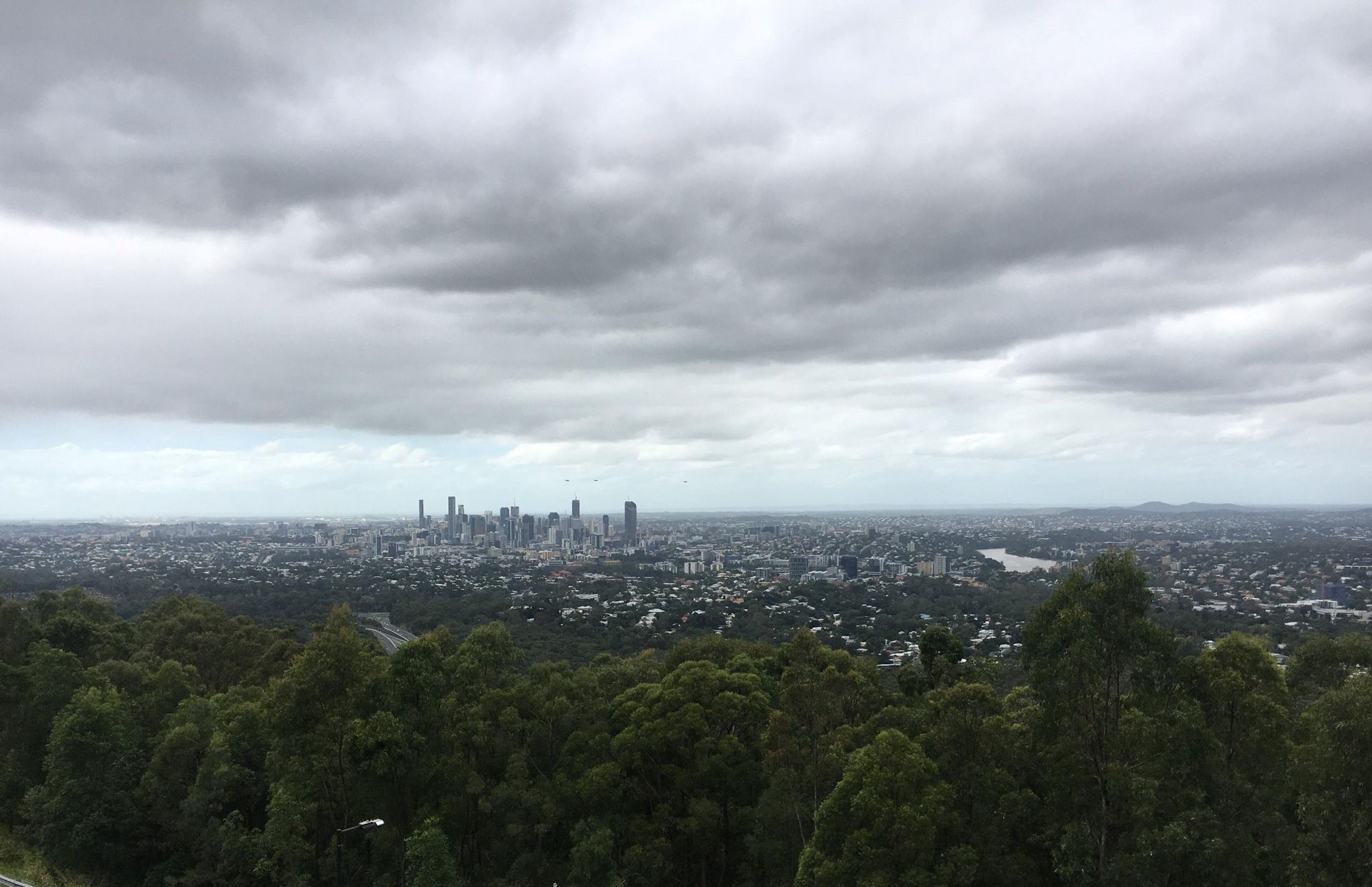 Vista de Brisbane desde Mt. Coot-tha