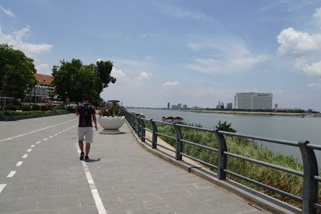 Uferpromenade des Mekongs in Phom Penh
