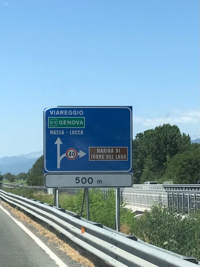 Pisa Weiterfahrt Richtung Verona