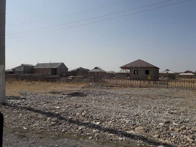 a few houses near Aksu