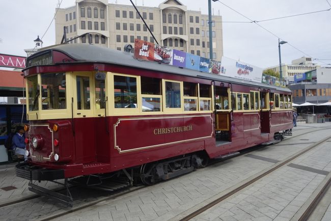 Historische Tram in Christchurch