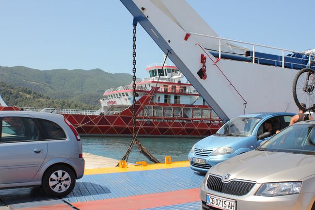24.08.2018 - Departure via Kavala, Chrisoupoli, Keramoti by ferry to Thassos