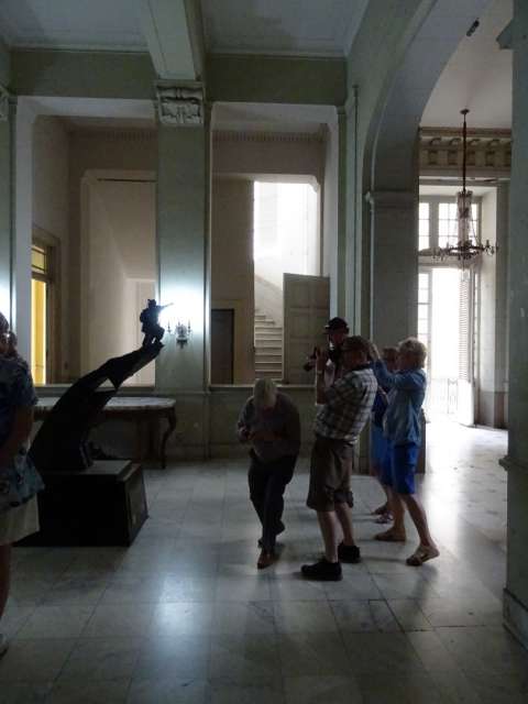 Tourists in the museum de la revolucion in Havana