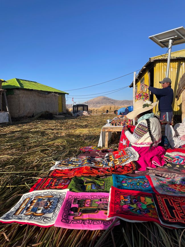 Colorful embroidery of the Uros