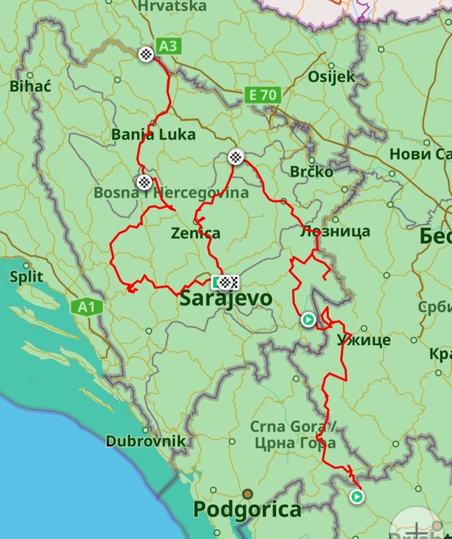 In großen Schritten ging es nach Norden.