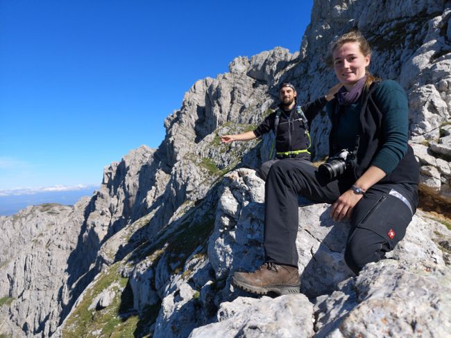 Durmitor: just below the summit, where you had to be free from vertigo and sure-footed