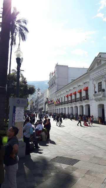 Arkaden an der plaza grande