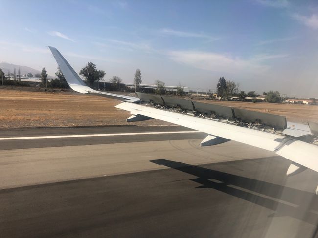 Landung in Santiago 