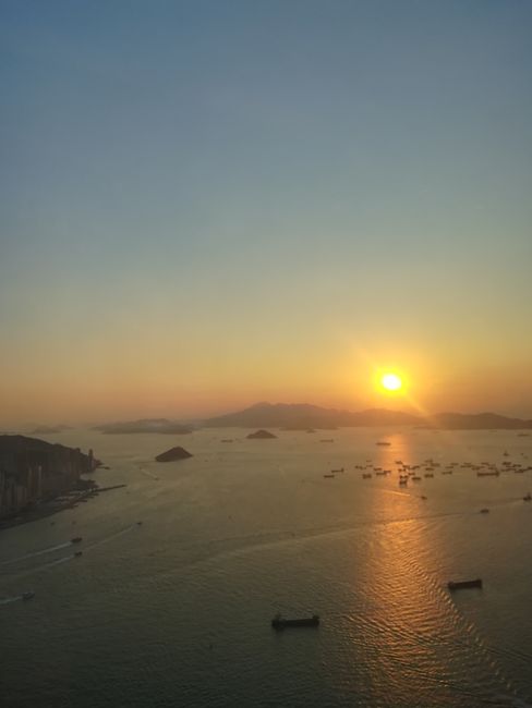 Sonnenuntergang in Hongkong 