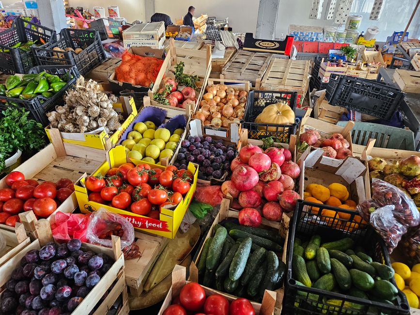 A little out of the way - market hall for fruit and vegetables