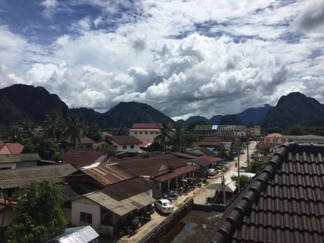 Start in Laos in the now idyllic oasis of Vang Vieng
