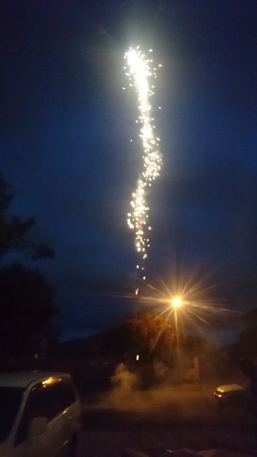 Feuerwerk am Abend