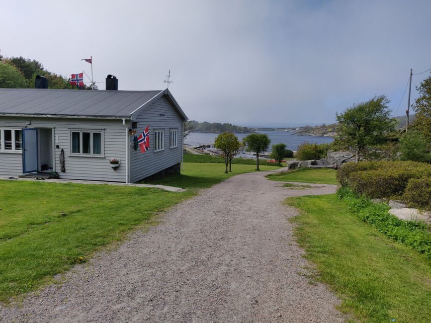 unsere Unterkunft auf Østre Randøya