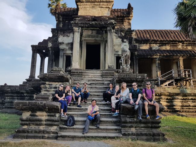 Reisegruppe in Angkor Wat