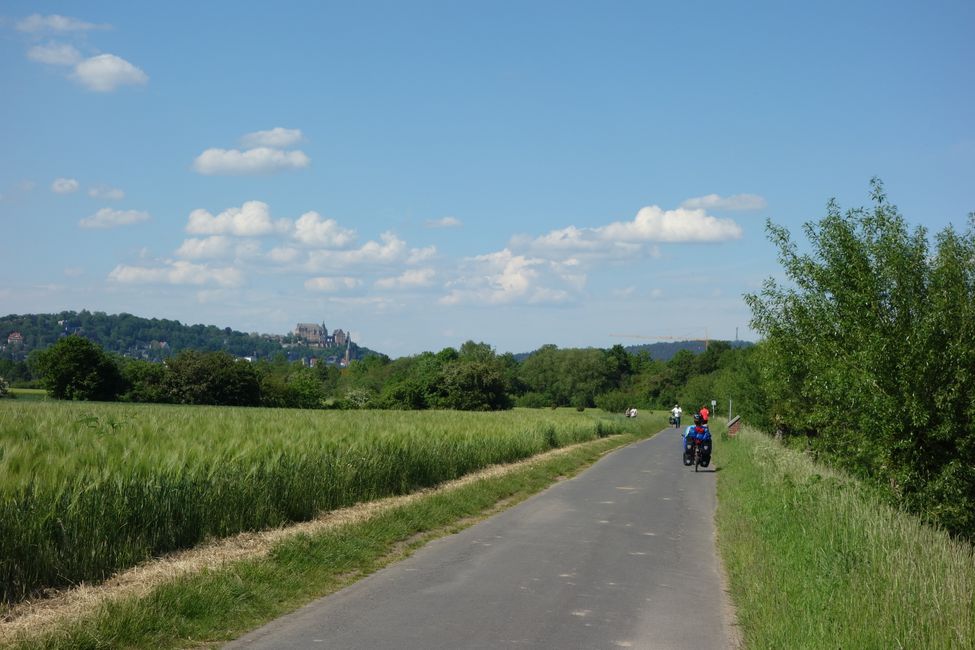 You can already see Marburg from a distance