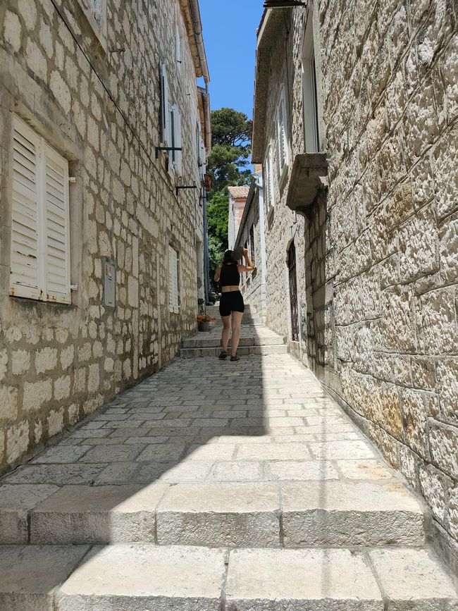 In the streets of Rab on Rab 