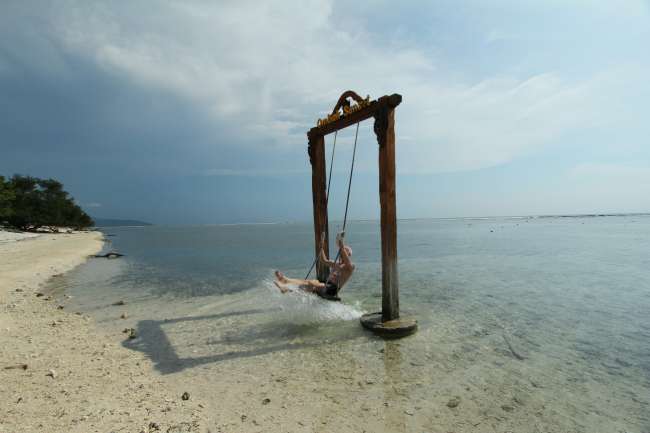 It was beautiful on Gili Air too