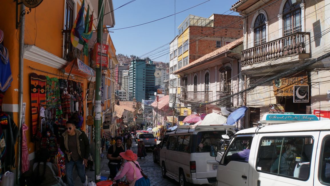 The streets of La Paz