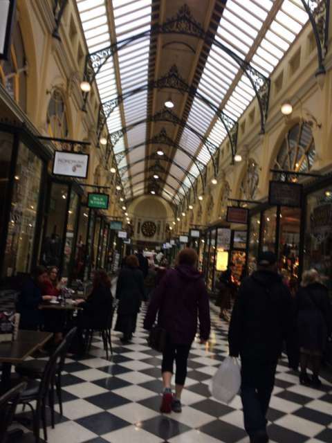 One of the small shopping lanes