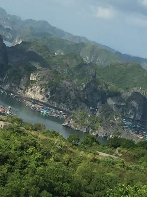 View from Cannon Fort towards Halong Bay 