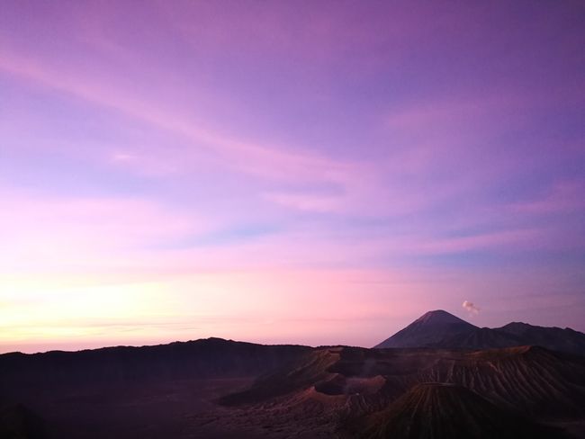 Sonnenaufgang über dem Mount Bromo