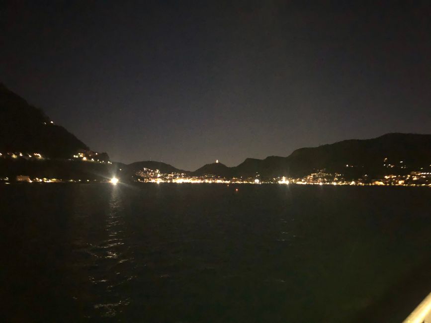 Night walk at Lake Como
