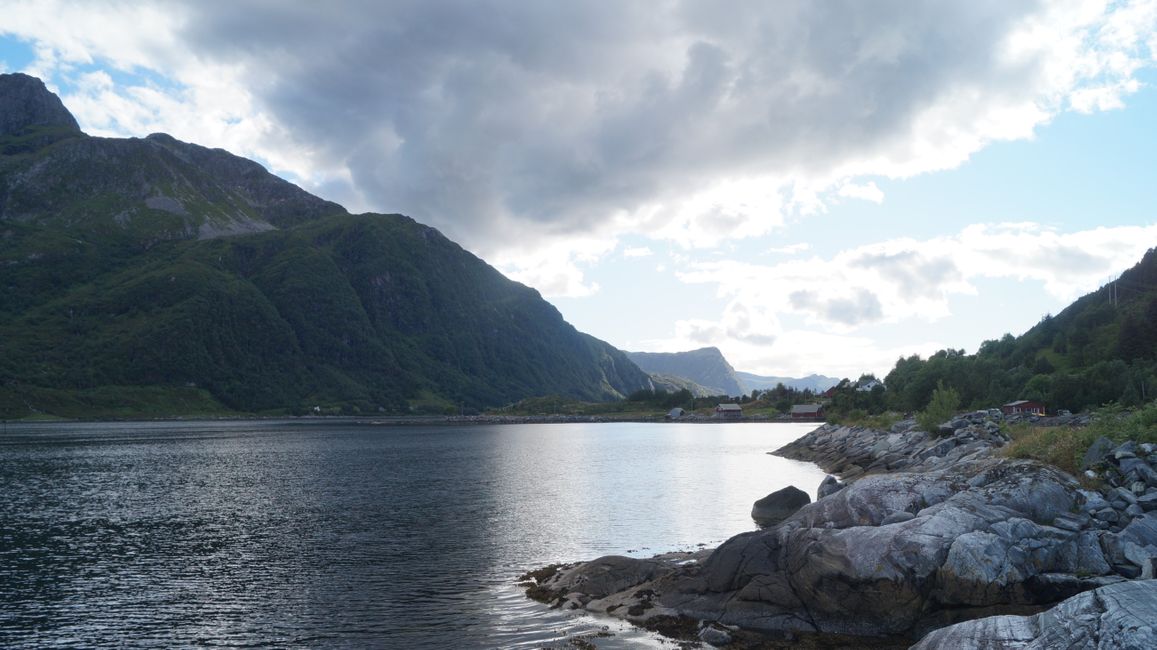 View of the fjord. Can you see the little chapel?