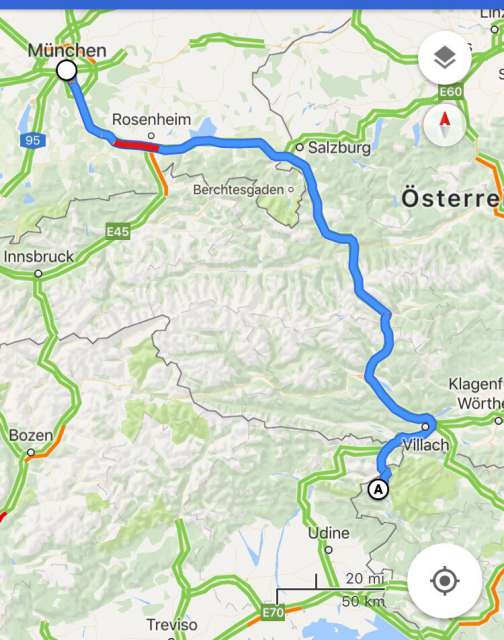 Four countries in one day / From Bavaria to Bovec