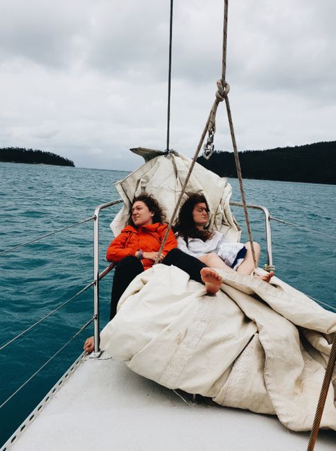 The best place on the Apollo is in the sail hammock