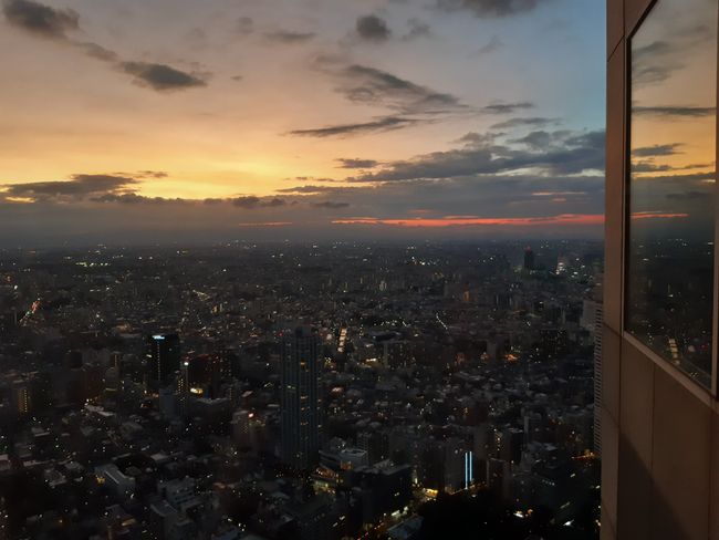 'Sonnenuntergang' über Tokyo